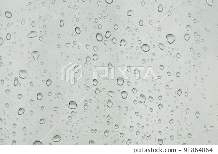 Raindrops and condensation through the windshield Raindrops and condensation through the windshield 91864064