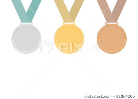 Simple gold, silver and copper three-color medal set (light color) Simple gold, silver and copper three-color medal set (light color) 91864200
