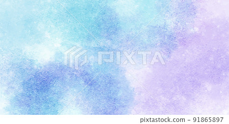 Watercolor Japanese pattern sea background 91865897