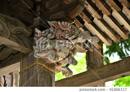 埼玉縣秩父市下吉田,前八幡宮本宮的守護神 埼玉縣秩父市下吉田,前八幡宮本宮的守護神 91866317