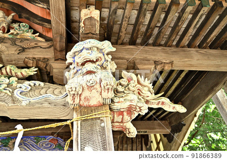 埼玉縣秩父市下吉田，前八幡宮本宮的守護神 91866389