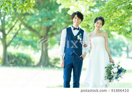 新娘婚禮新娘和新郎 91866410