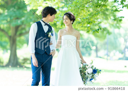 新娘婚禮新娘和新郎 91866418