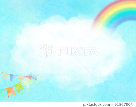 Cute sky material 91867004