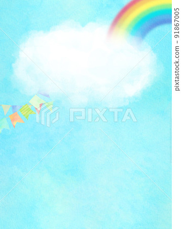 Cute sky material 91867005