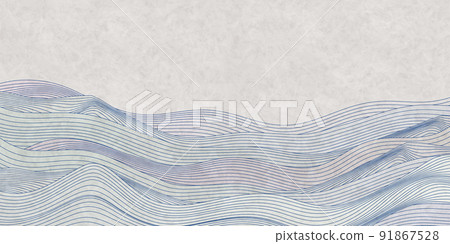 Mourning Japanese paper wave background 91867528