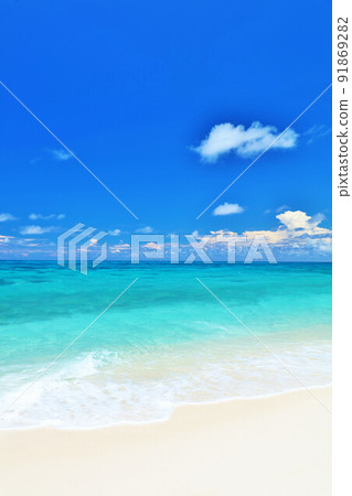 Okinawa Miyakojima blue sky and sea 91869282
