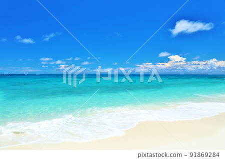 Okinawa Miyakojima blue sky and sea Okinawa Miyakojima blue sky and sea 91869284