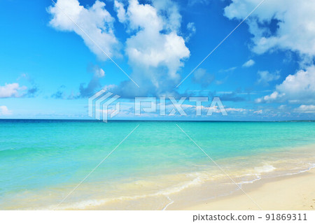 Okinawa blue sky Miyakojima Yonaha Maehama sea Okinawa blue sky Miyakojima Yonaha Maehama sea 91869311