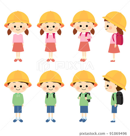 小學生擺出各種姿勢 91869496