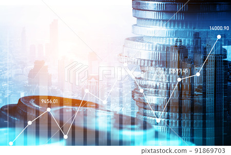 Finance and money technology background concept of business prosperity and asset Finance and money technology background concept of business prosperity and asset 91869703