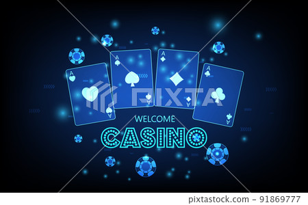Casino background, Concept casino playing cards, futuristic digital innovation background vector illustration Casino background, Concept casino playing cards, futuristic digital innovation background vector illustration 91869777