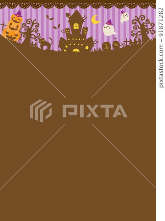 時尚萬聖節背景圖 91871282