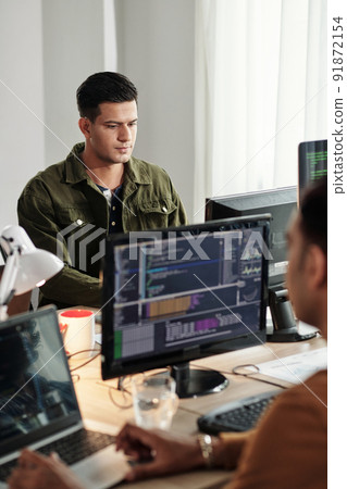 Software Developer Working in Office 91872154