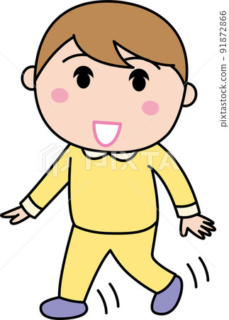 蹣跚學步的嬰兒 91872866