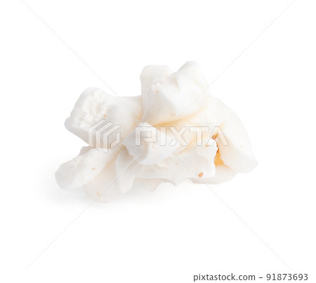 Tasty fresh pop corn isolated on white Tasty fresh pop corn isolated on white 91873693