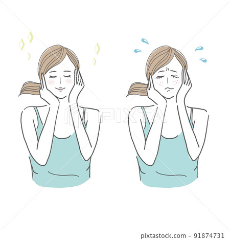 女性的美麗煩惱和喜悅插圖集 91874731