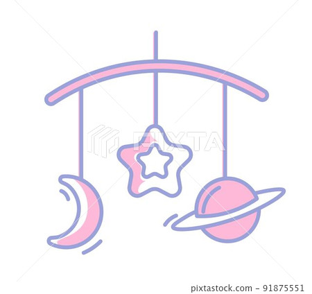 Baby mobiles, toys hanging on threads trinkets Baby mobiles, toys hanging on threads trinkets 91875551