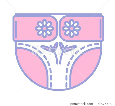 Ecological baby diaper, soft texture for skin 91875580