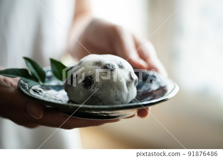 大福麻糬日本點心的圖像資料 91876486