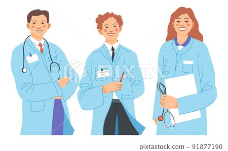 Doctors with paper documents, therapist scientists Doctors with paper documents, therapist scientists 91877190