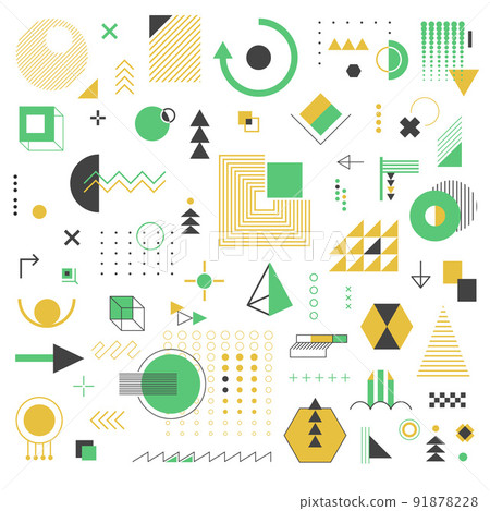 Abstract prints and patterns, geometric shapes Abstract prints and patterns, geometric shapes 91878228