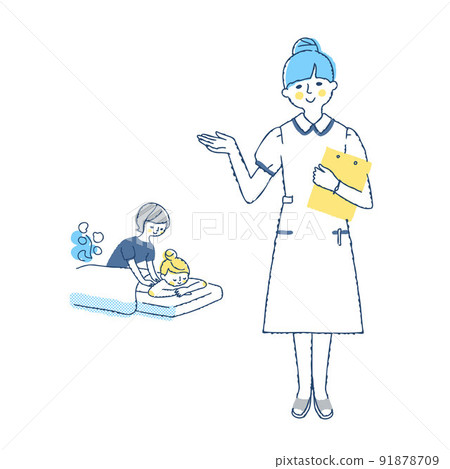 美容師和美容治療場景 91878709