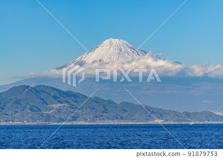 靜岡縣靜岡市,人氣景點,晴天從三保之松原看到的富士山 靜岡縣靜岡市,人氣景點,晴天從三保之松原看到的富士山 91879753