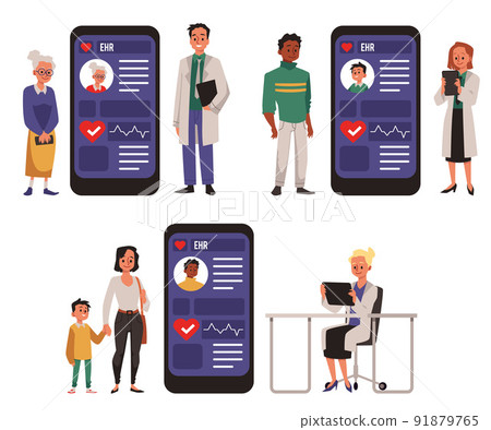 Concept of application of electronic medical records for modern clinics Concept of application of electronic medical records for modern clinics 91879765