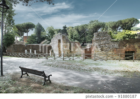 Roman amphitheater in Rimini 91880187