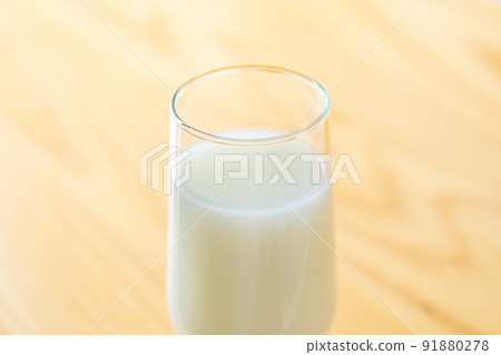 Lactic acid drink in a glass photo material 91880278