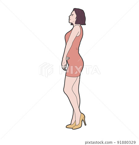 High heels woman person illustration 91880329