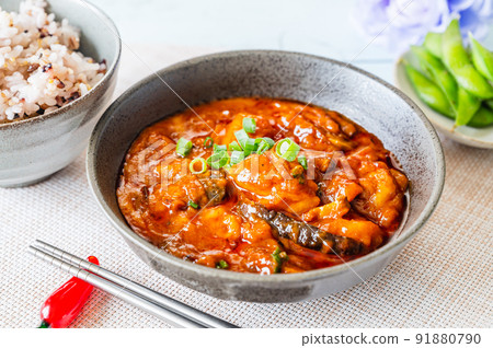 Cheese Dak-galbi set meal style Cheese Dak-galbi set meal style 91880790