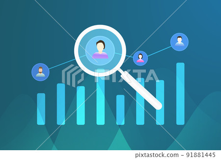 CAC - Customer acquisition cost, retention marketing business strategy concept illustration 91881445