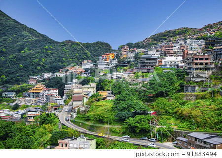 Taiwan Chiufen (Kyupuhin) The streets of a mountain Taiwan Chiufen (Kyupuhin) The streets of a mountain 91883494