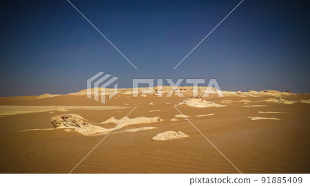 Panorama landscape at Great sand sea around Siwa oasis at Egypt Panorama landscape at Great sand sea around Siwa oasis at Egypt 91885409