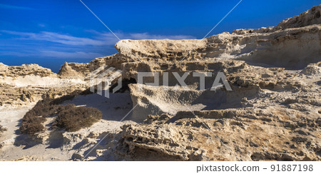 Ancient Fossil Dune, Los Escullos, Cabo de Gata-Nijar Natural Park, Spain 91887198