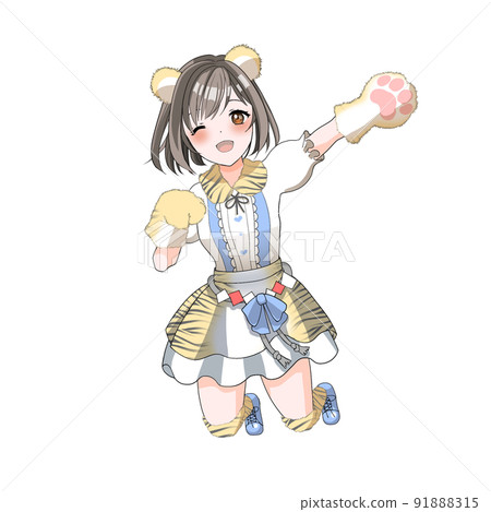 [Natural hair color] Bob idol in charge of blue tiger cosplay celebrating the year of the tiger 91888315