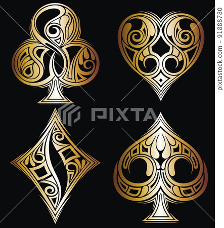 Suit of playing cards Suit of playing cards 91888780
