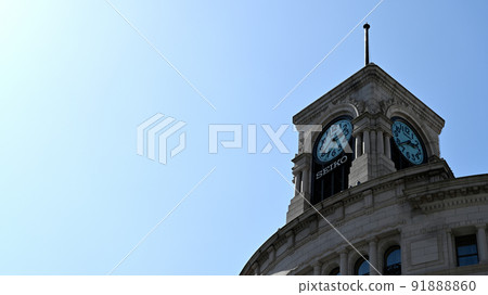 Clock tower in Ginza 4-chome July 2022 Clock tower in Ginza 4-chome July 2022 91888860
