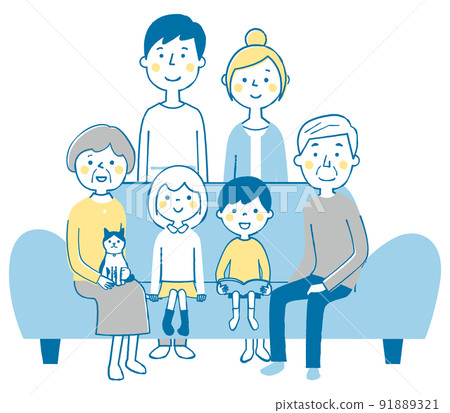Family three generation sofa 91889321