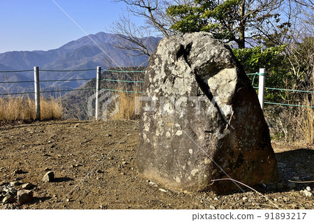 Tanzawa's Sagami Alps, overlooking Ogino Takatoriyama's haiku stones and Oyama Tanzawa's Sagami Alps, overlooking Ogino Takatoriyama's haiku stones and Oyama 91893217