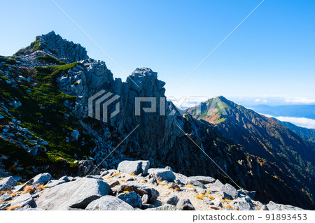 秋季木曾小岳徒步旅行（法肯山和三之澤山） 91893453