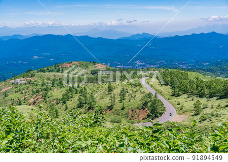 (Gunma Prefecture) Shiga Kusatsu Road (Refreshing Highway) Scenery on the Kusatsu side 91894549