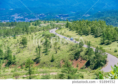 (Gunma Prefecture) Shiga Kusatsu Road (Refreshing Highway) Scenery on the Kusatsu side 91894552
