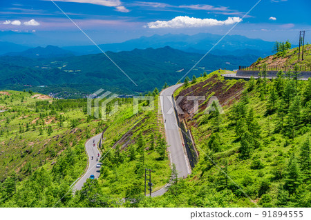 （群馬縣）滋賀草津路（清爽公路）草津一側的風景 91894555