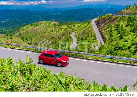 (Gunma Prefecture) Shiga Kusatsu Road (Refreshing Highway) Scenery on the Kusatsu side (Gunma Prefecture) Shiga Kusatsu Road (Refreshing Highway) Scenery on the Kusatsu side 91894559