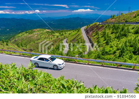 （群馬縣）滋賀草津路（清爽公路）草津一側的風景 91894560