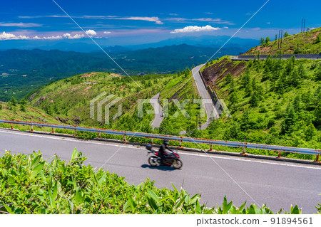 (Gunma Prefecture) Shiga Kusatsu Road (Refreshing Highway) Scenery on the Kusatsu side 91894561