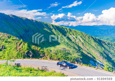 (Gunma Prefecture) Shiga Kusatsu Road (Refreshing Highway) Scenery on the Kusatsu side 91894569